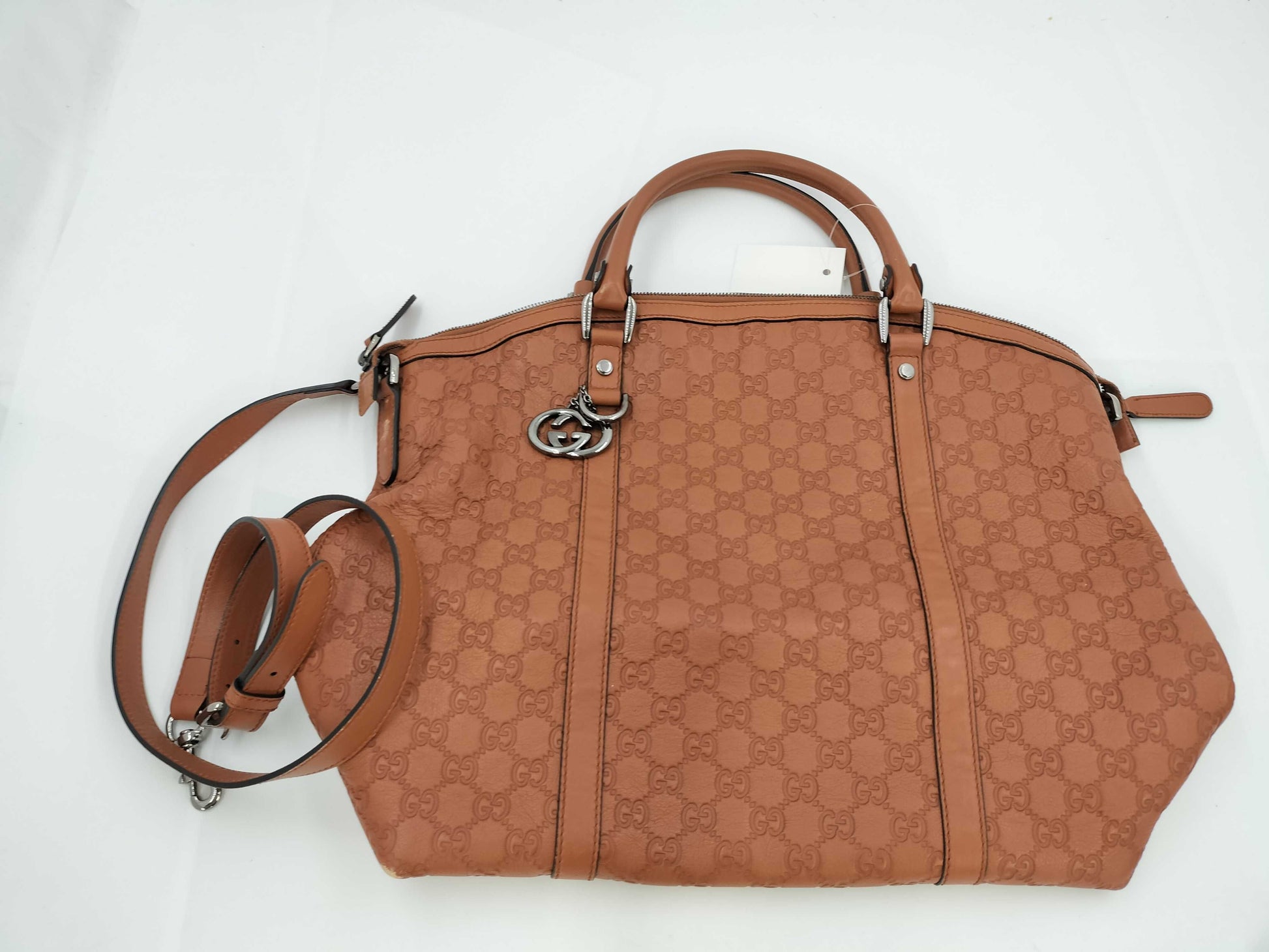 GUCCI Leather 2-Way Handbag Handbag