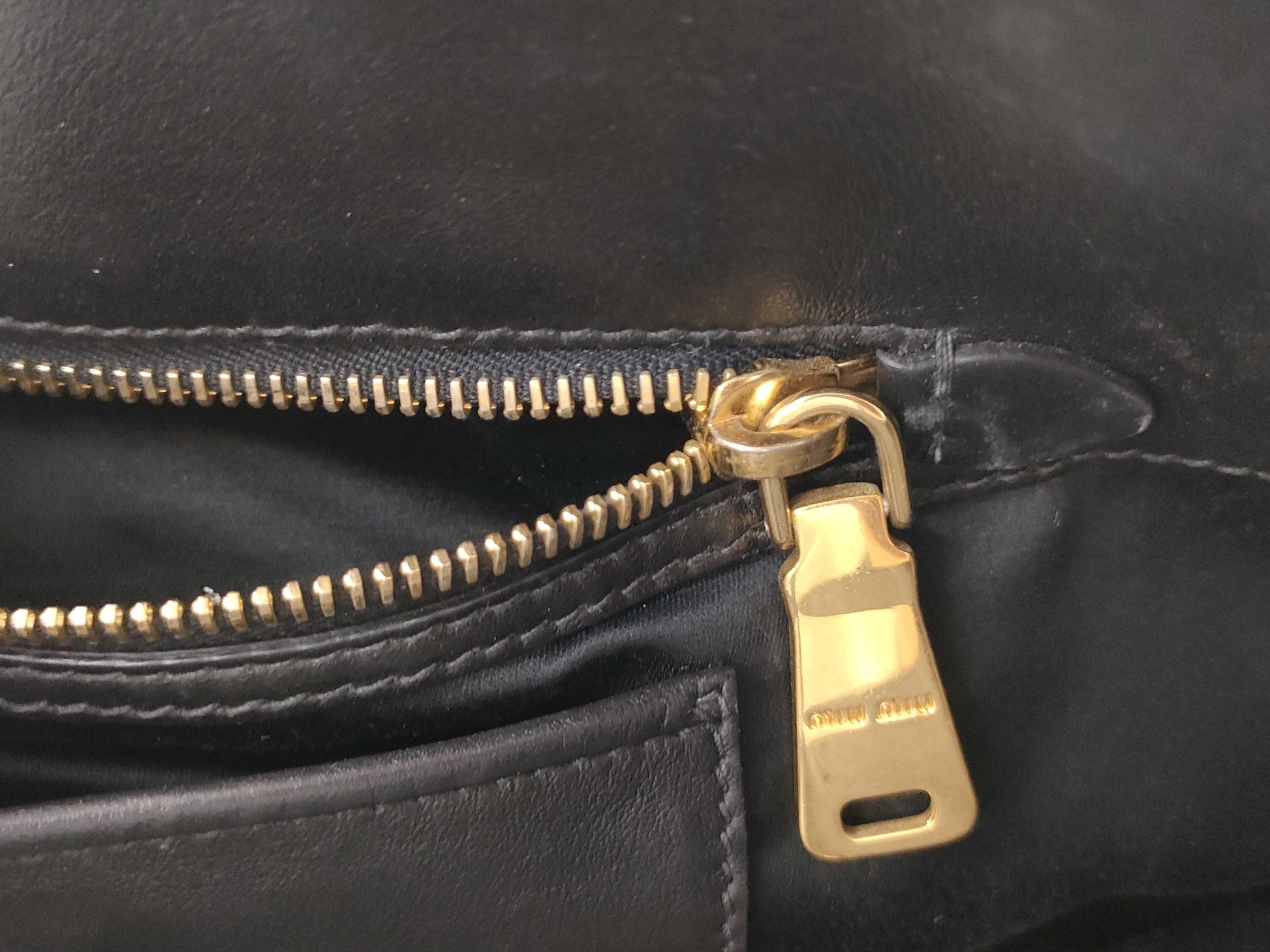 Miu Miu Leather Tote Bag