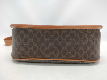 CELINE Macadam Shoulder Bag with Round Metal Fittings