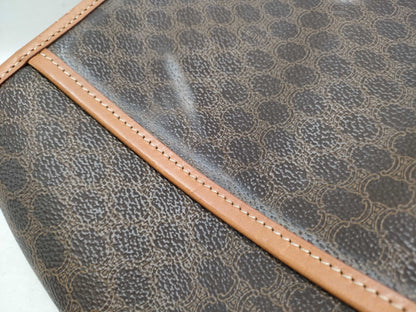 CELINE Macadam Shoulder Bag with Round Metal Fittings