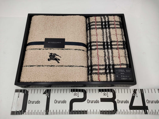 BURBERRY Logo Bath Towel/Nova Check Face Towel Set Other Accessories