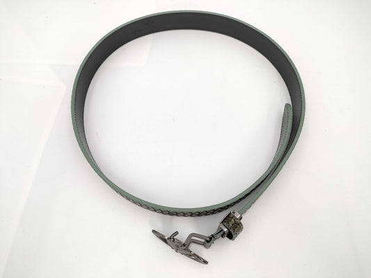 Vivienne Westwood Men's Leather Belt with Orb Buckle