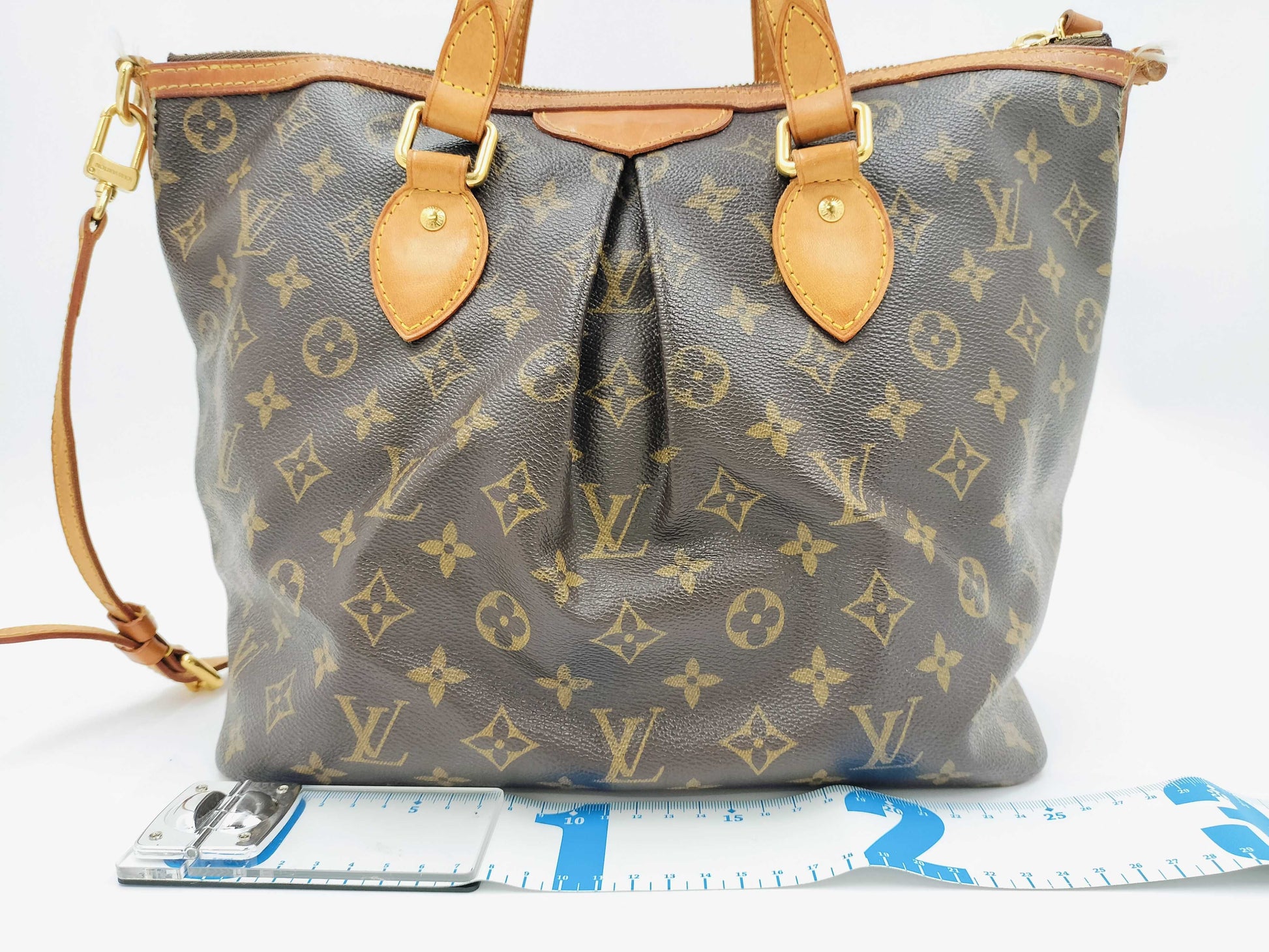 LOUIS VUITTON Monogram M40145 Palermo PM Tote Bag
