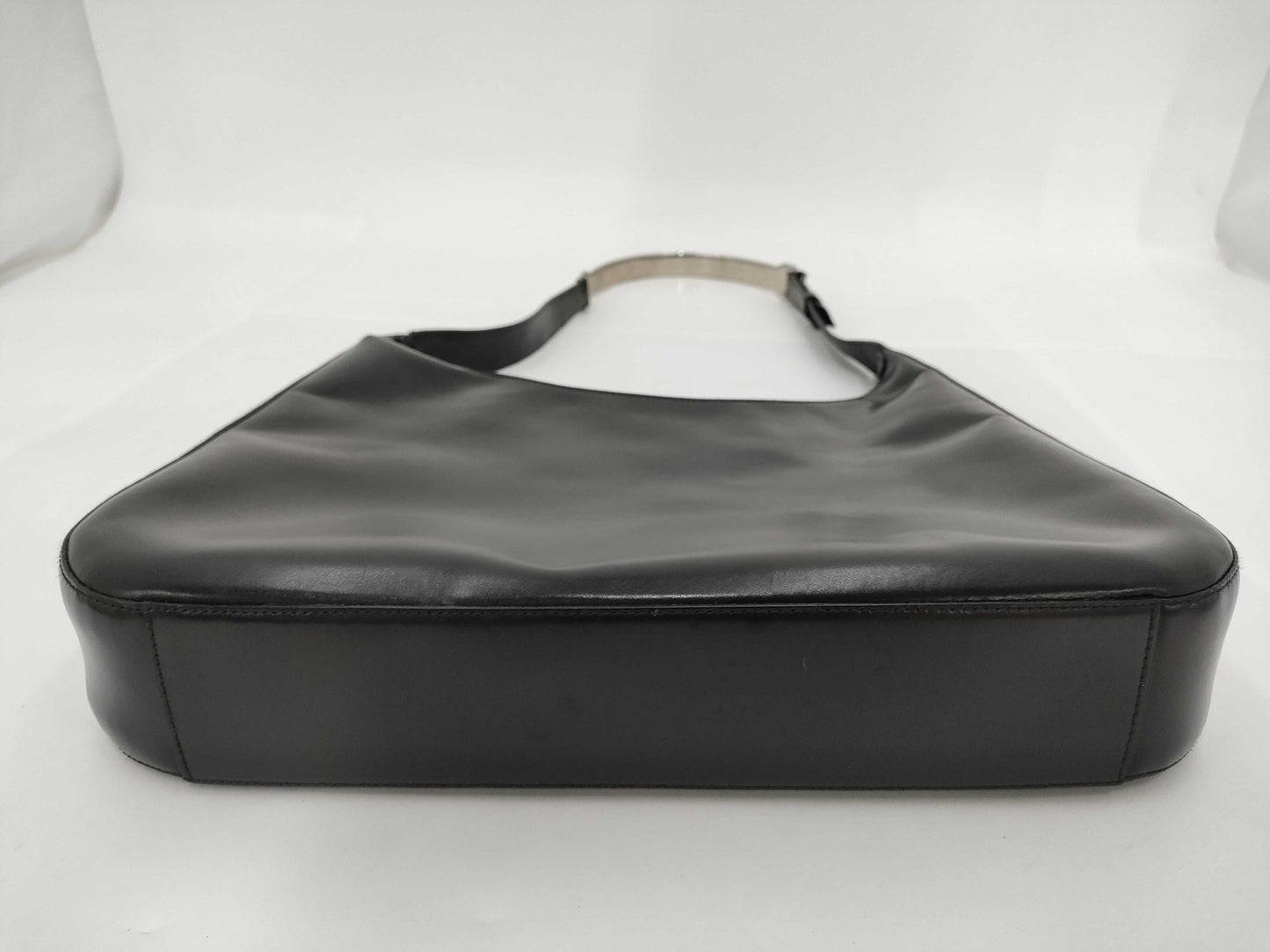 PRADA One-Shoulder Metal Handle Handbag