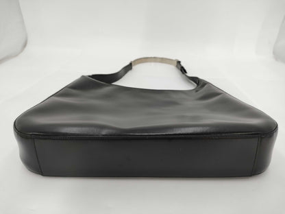 PRADA One-Shoulder Metal Handle Handbag