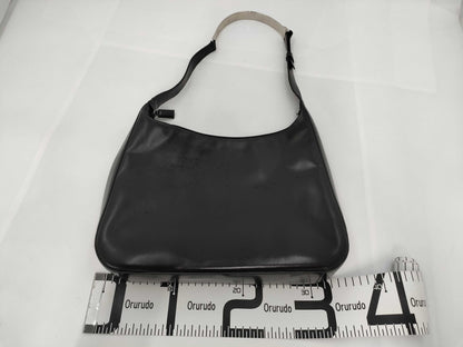 PRADA One-Shoulder Metal Handle Handbag