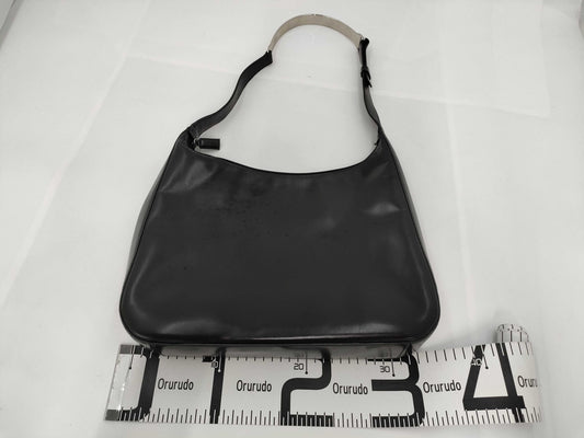 PRADA One-Shoulder Metal Handle Handbag