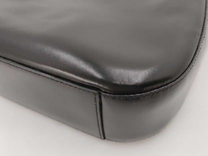 PRADA One-Shoulder Metal Handle Handbag