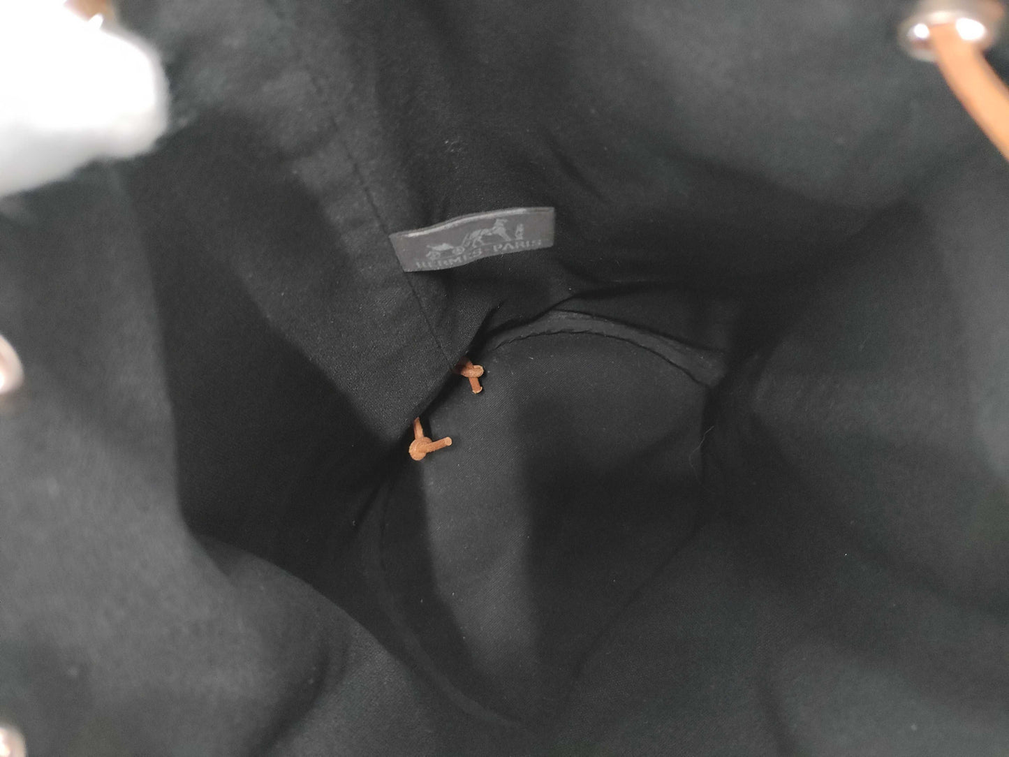 HERMES Drawstring Handbag