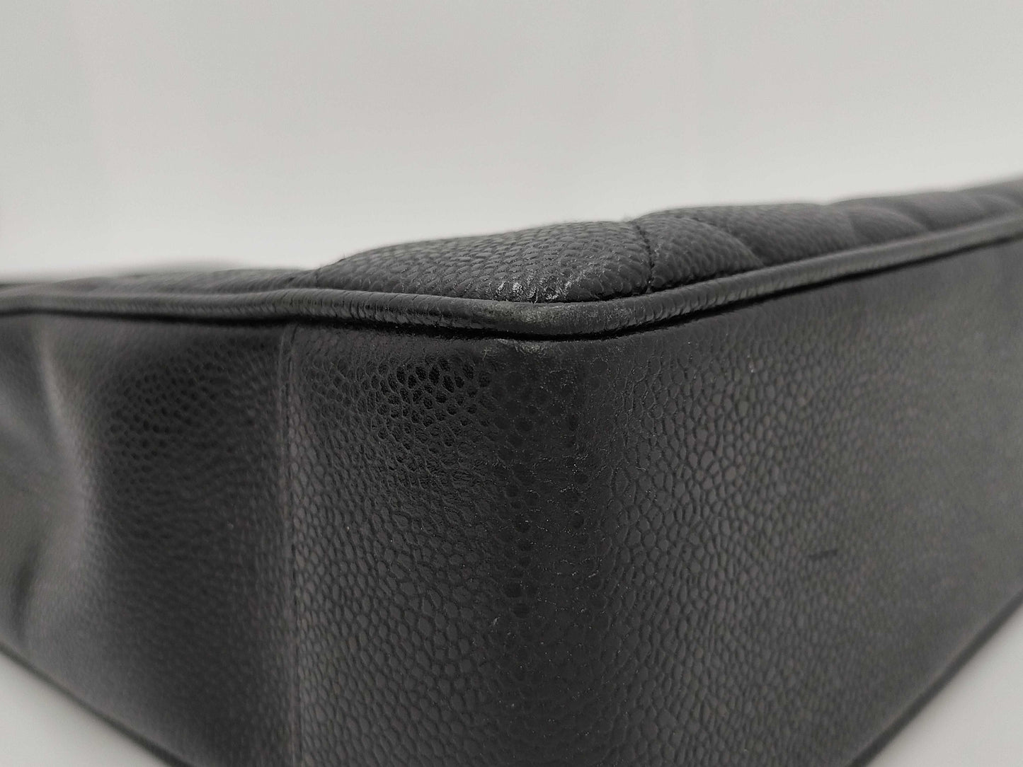 CHANEL Caviar Skin Matelasse Deca Coco Tote Turnlock Handbag