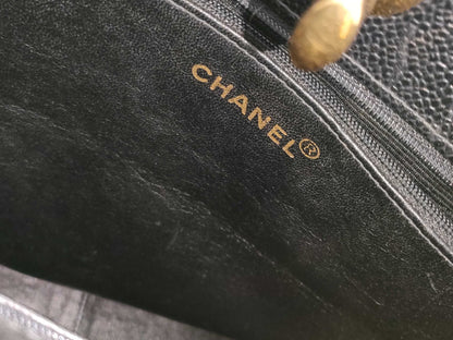 CHANEL Caviar Skin Matelasse Deca Coco Tote Turnlock Handbag