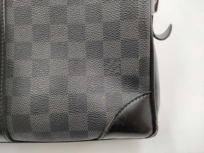 LOUIS VUITTON Damier Graphite Porto Document Voyage Zipper Junk Bag