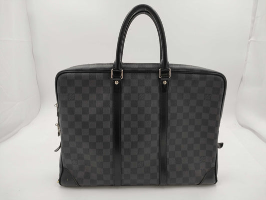 LOUIS VUITTON Damier Graphite Porto Document Voyage Zipper Junk Bag