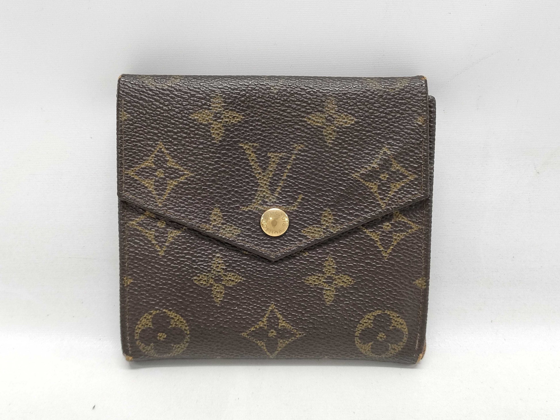 LOUIS VUITTON Monogram Porte Monnaie Bi-E Carte Credit Wallet