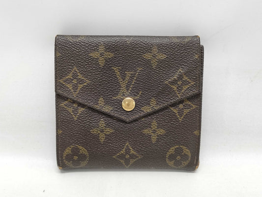 LOUIS VUITTON Monogram Porte Monnaie Bi-E Carte Credit Wallet