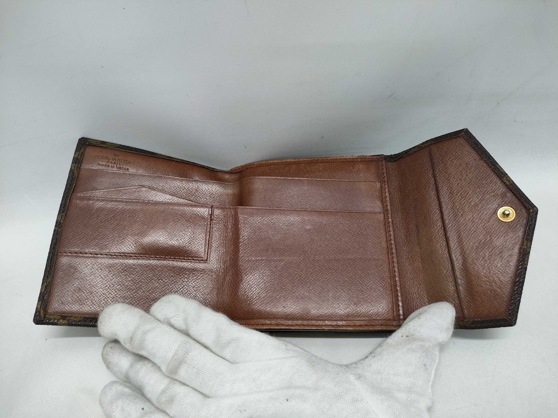 LOUIS VUITTON Monogram Porte Monnaie Bi-E Carte Credit Wallet