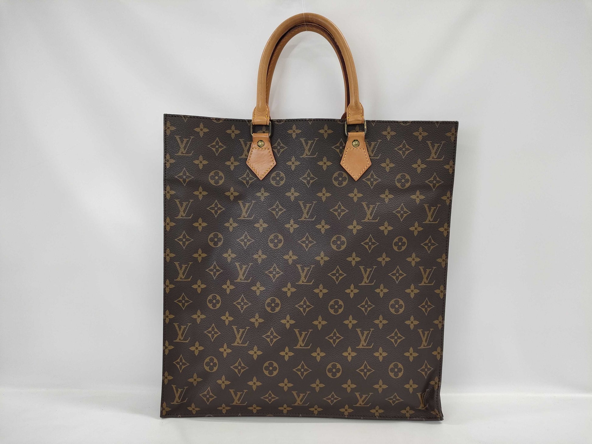 LOUIS VUITTON Monogram Sac Plat Tote Bag