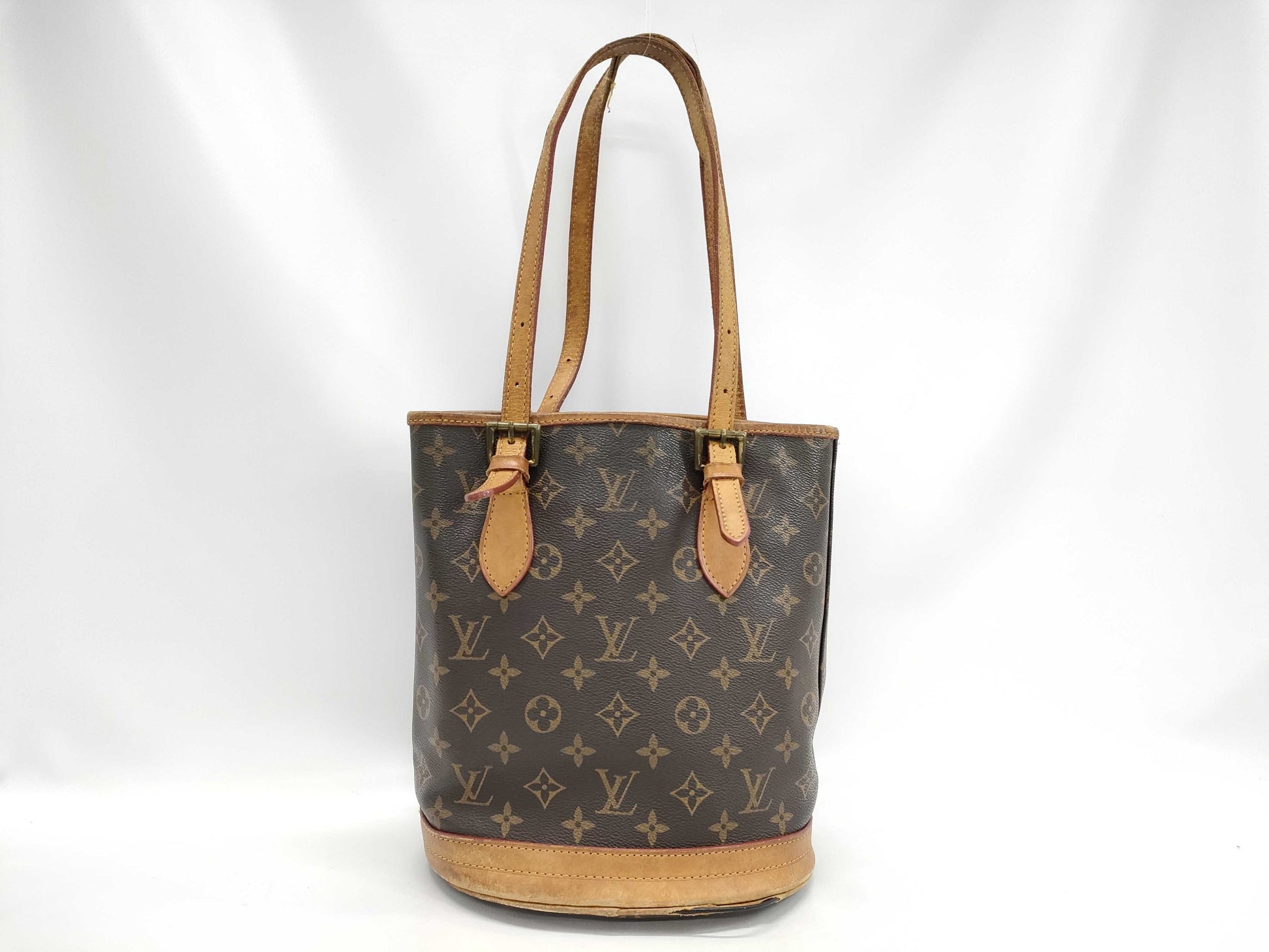 LOUIS VUITTON Monogram Bucket PM Tote Bag
