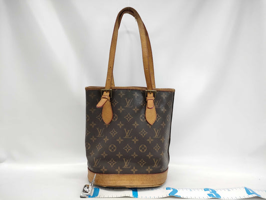 LOUIS VUITTON Monogram Bucket PM Tote Bag