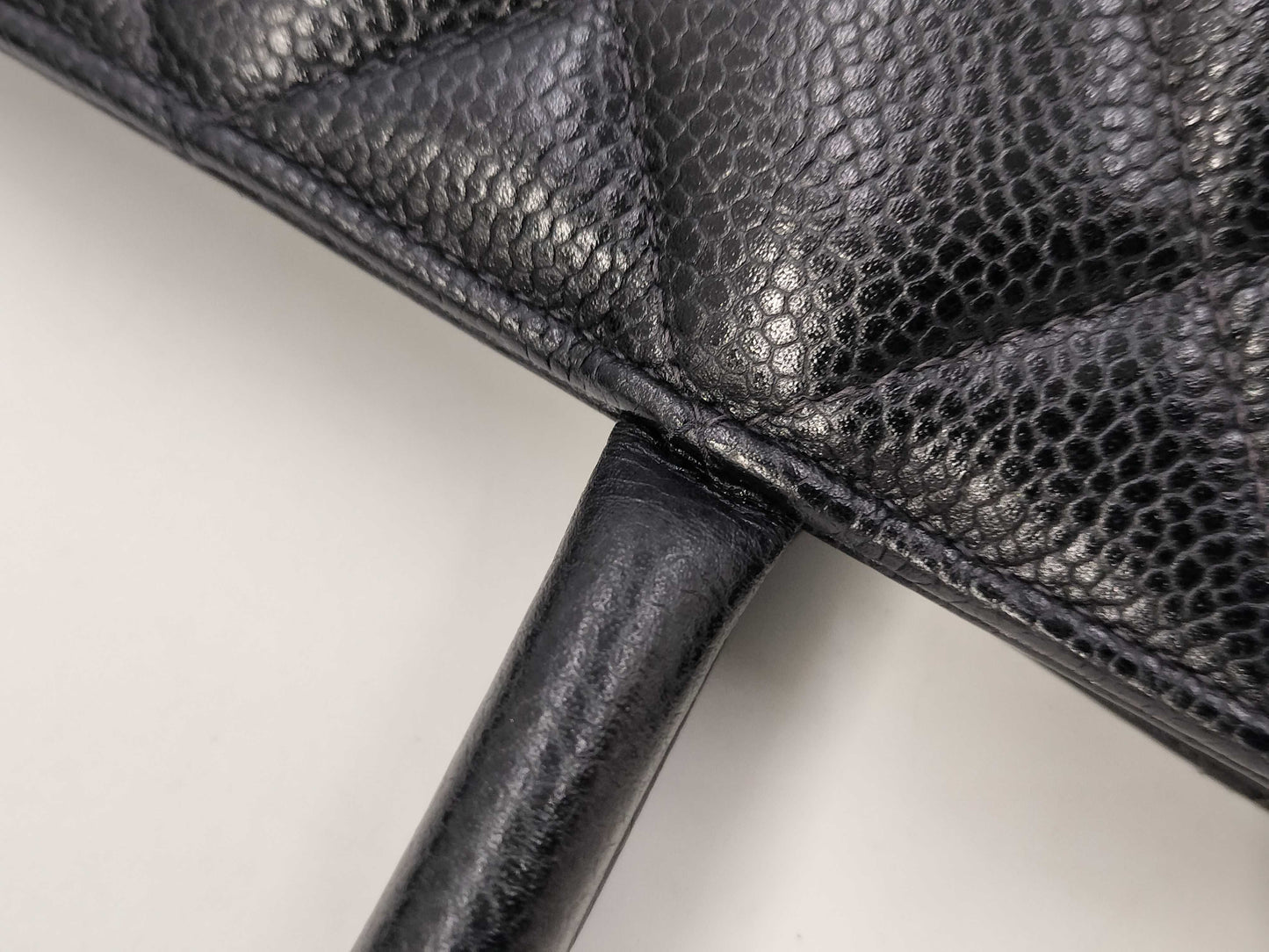 CHANEL 5408199 Caviar Leather Reissue Tote Bag with Gold Hardware, No. 5, Guarantee Card Included