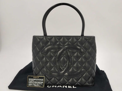 CHANEL 5408199 Caviar Leather Reissue Tote Bag with Gold Hardware, No. 5, Guarantee Card Included