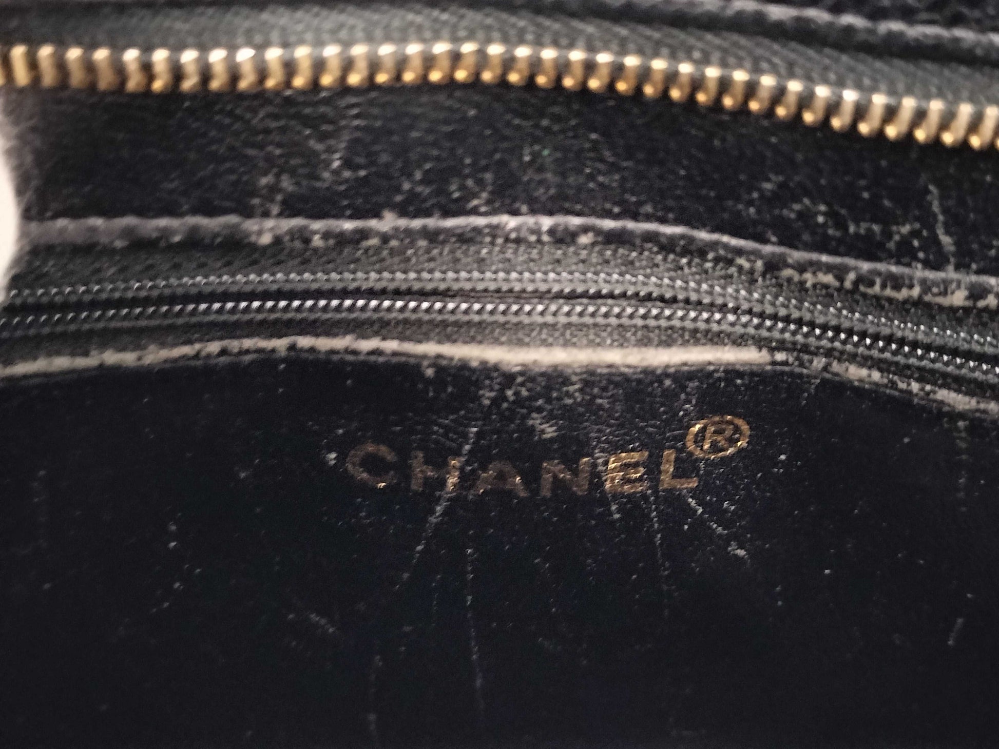 CHANEL 5408199 Caviar Leather Reissue Tote Bag with Gold Hardware, No. 5, Guarantee Card Included