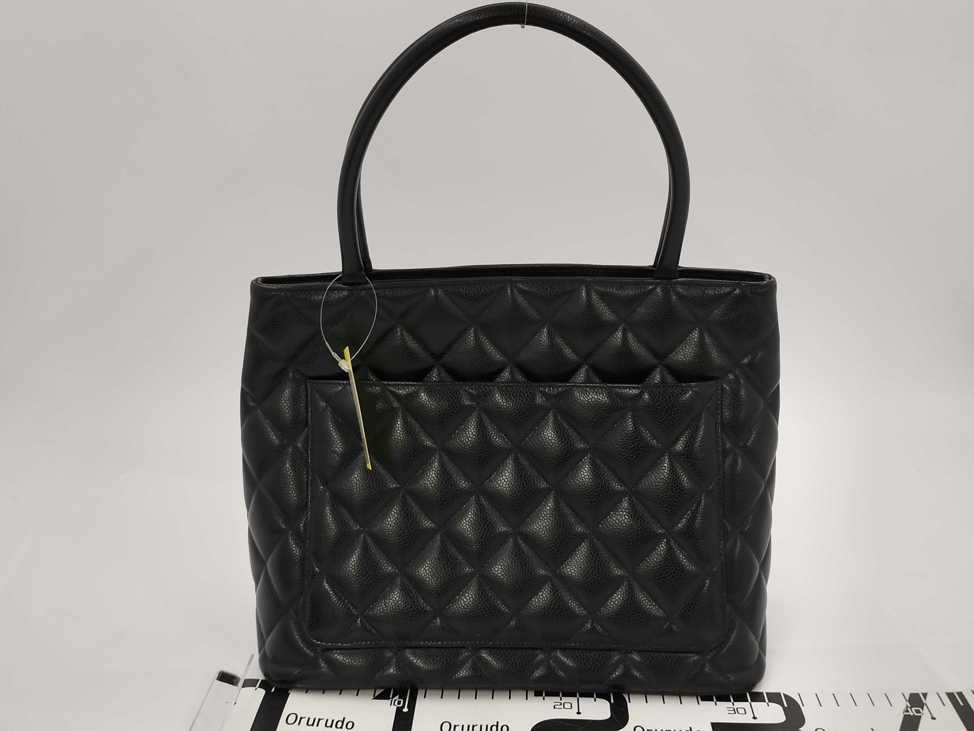 CHANEL 5408199 Caviar Leather Reissue Tote Bag with Gold Hardware, No. 5, Guarantee Card Included
