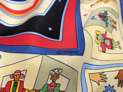 HERMES Carré DONNER LA MAIN Reaching Out Scarf