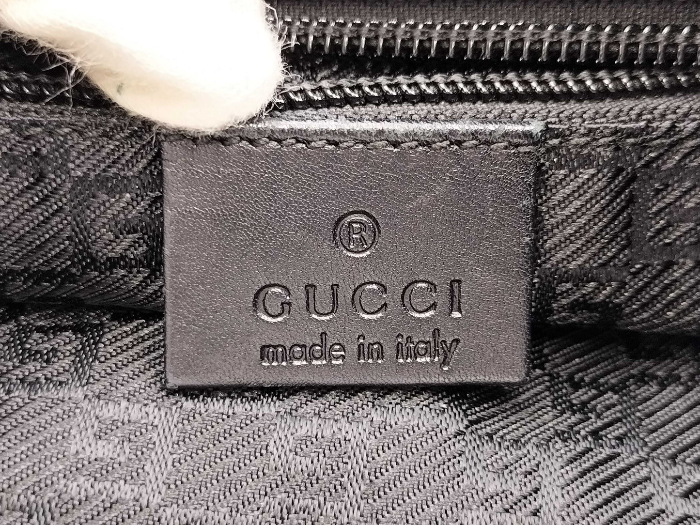 GUCCI 141626 467891 Nylon Black Shoulder Bag
