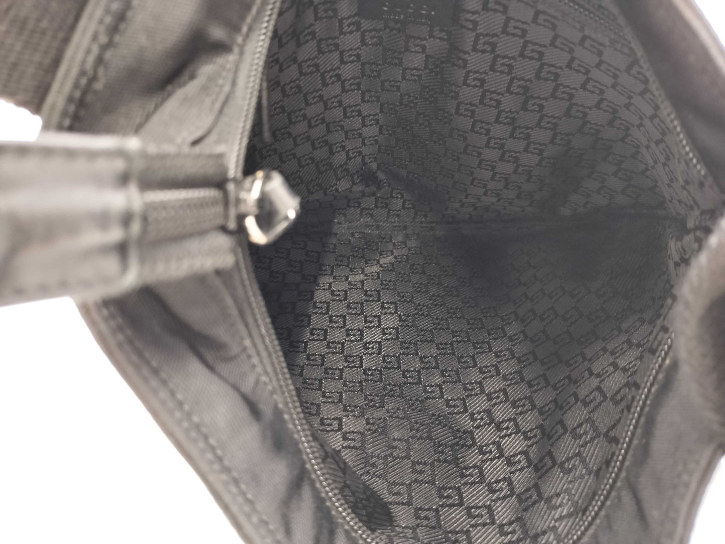 GUCCI 141626 467891 Nylon Black Shoulder Bag