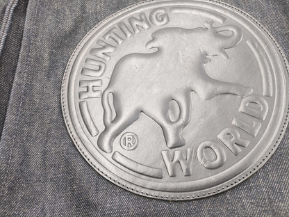 HUNTING WORLD Denim Shoulder Bag Logo Shoulder Bag