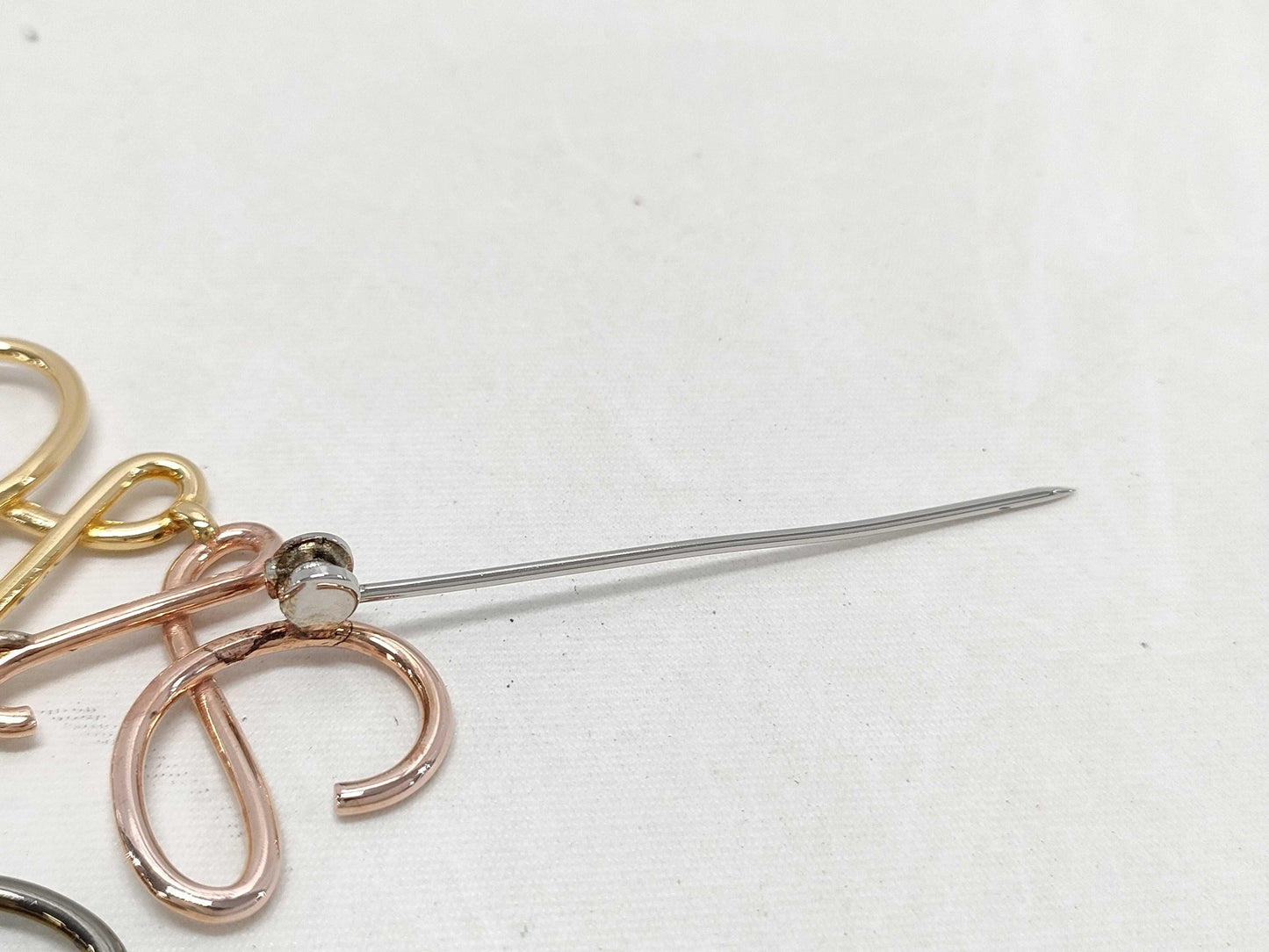 LOEWE Anagram Brooch