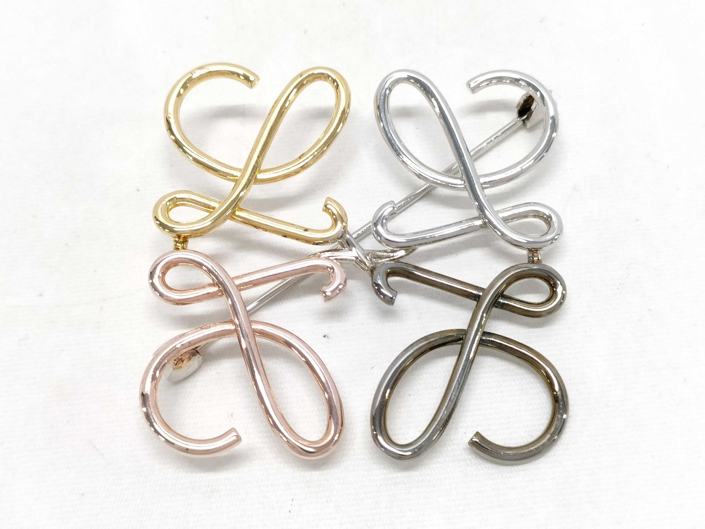 LOEWE Anagram Brooch