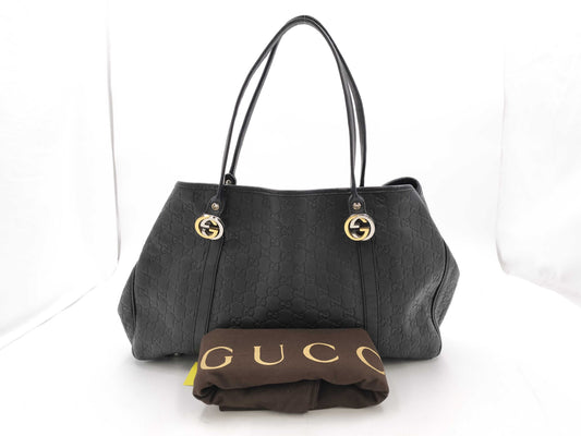 GUCCI 232956 520981 Leather Black Handbag