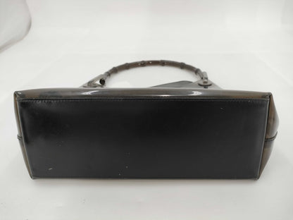 GUCCI Bamboo Vinyl Handbag