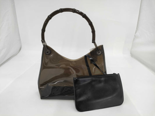 GUCCI Bamboo Vinyl Handbag
