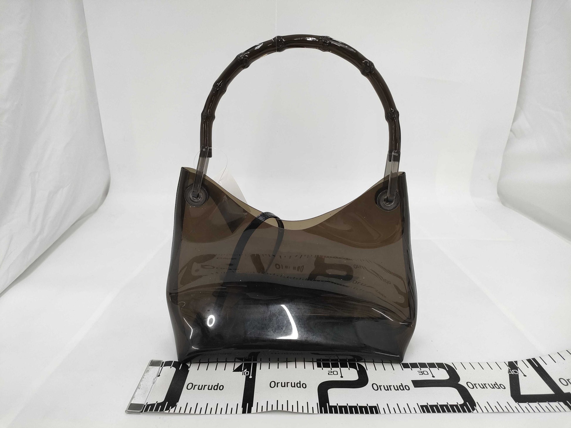 GUCCI Bamboo Vinyl Handbag