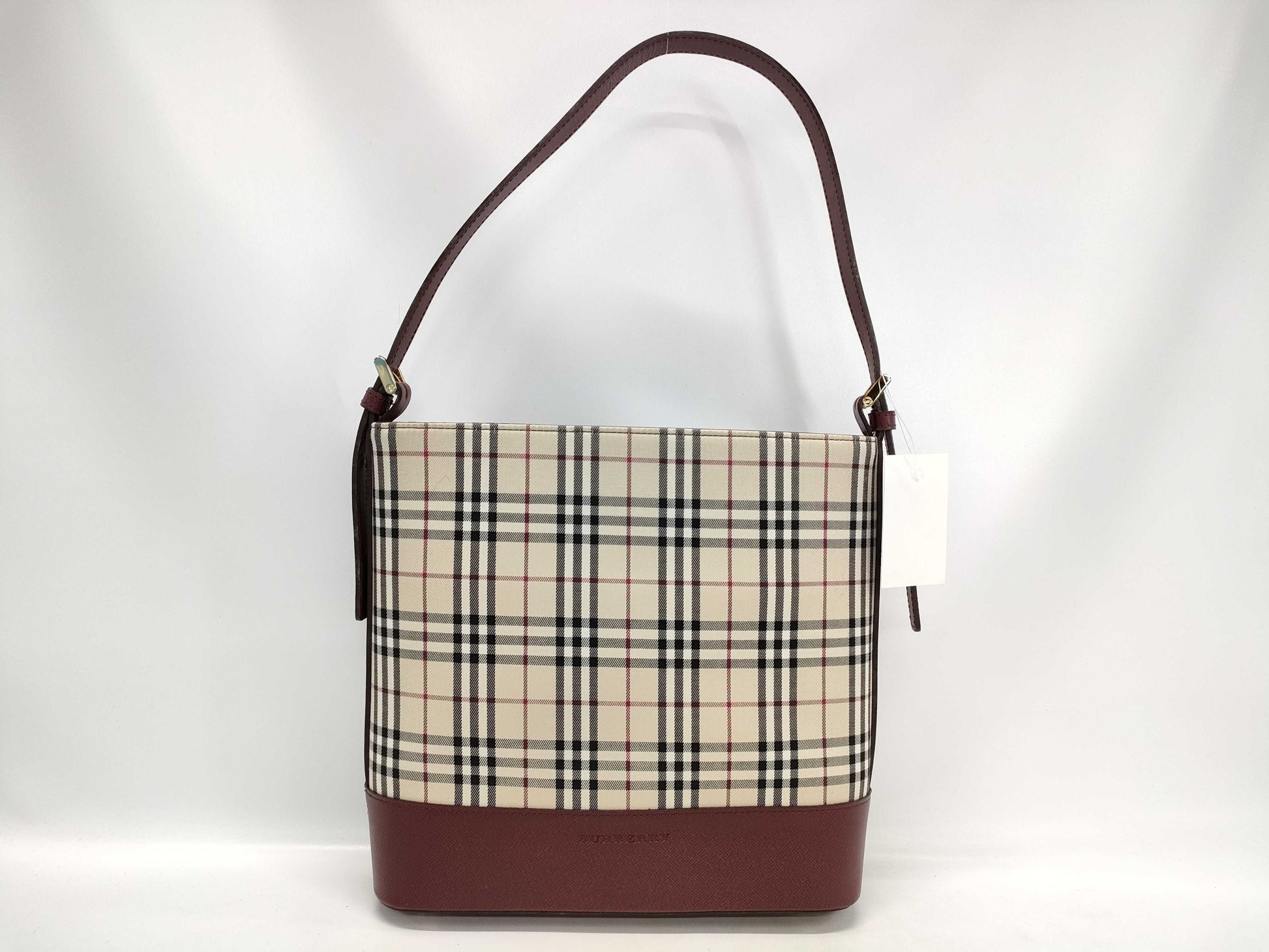 BURBERRY Nova Check Shoulder Handbag