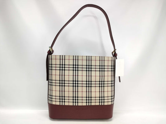 BURBERRY Nova Check Shoulder Handbag