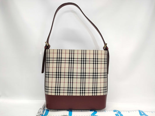 BURBERRY Nova Check Shoulder Handbag