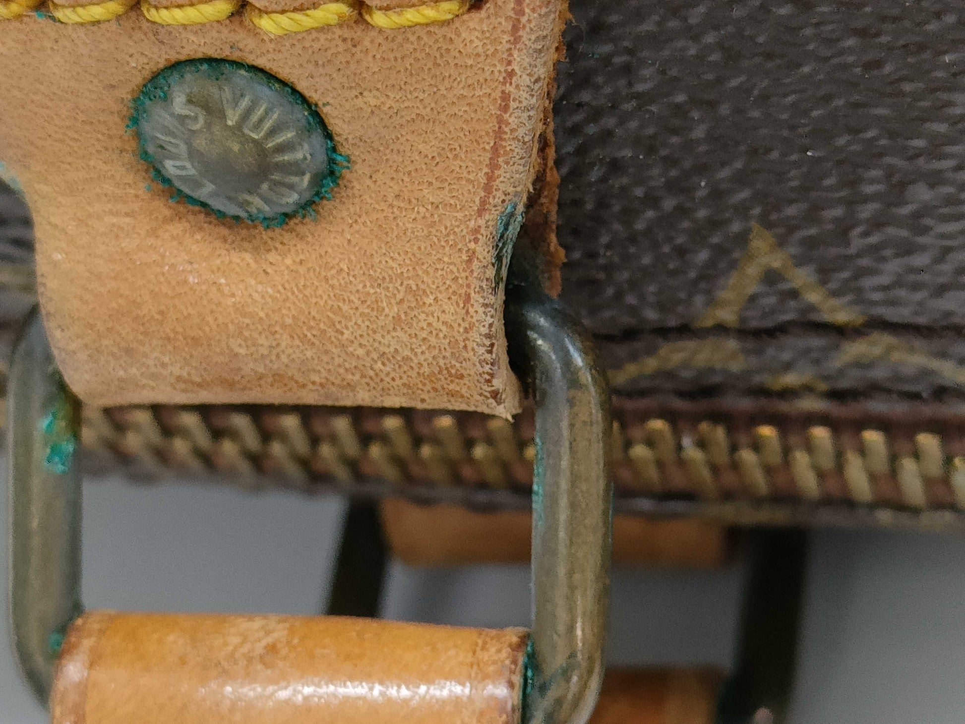 LOUIS VUITTON Monogram M41107 Speedy 35 Handbag with Pen Marks on the Inside