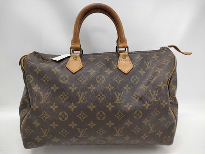 LOUIS VUITTON Monogram M41107 Speedy 35 Handbag with Pen Marks on the Inside