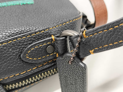 COACH Shoulder Bag Leather Black 28648 Shoulder Bag