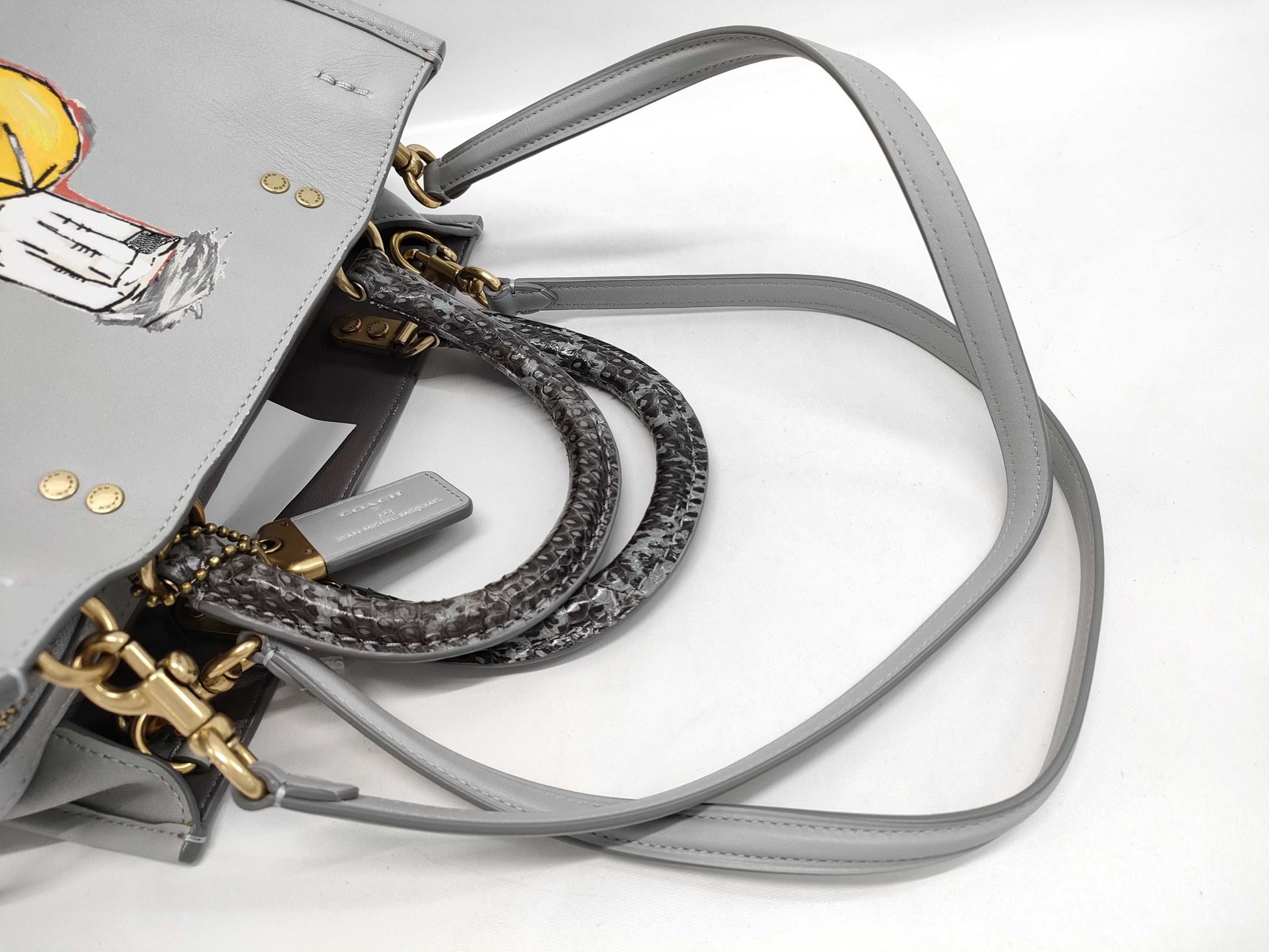 COACH Jean Michel 2-Way Handbag G2080-6688 Gray