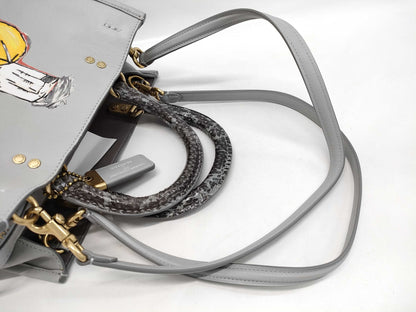 COACH Jean Michel 2-Way Handbag G2080-6688 Gray