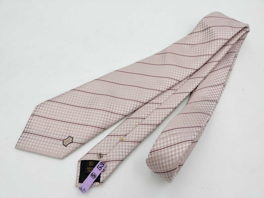 LOUIS VUITTON Damier Mini Tie Pink Tie