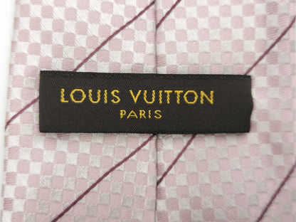 LOUIS VUITTON Damier Mini Tie Pink Tie
