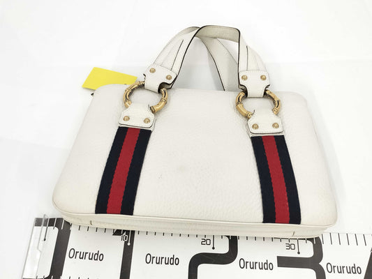 GUCCI 131324 White Handbag