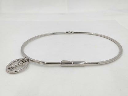 LOUIS VUITTON Logo Charm Belt Stainless Steel Belt