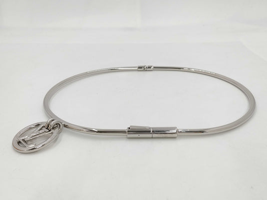 LOUIS VUITTON Logo Charm Belt Stainless Steel Belt
